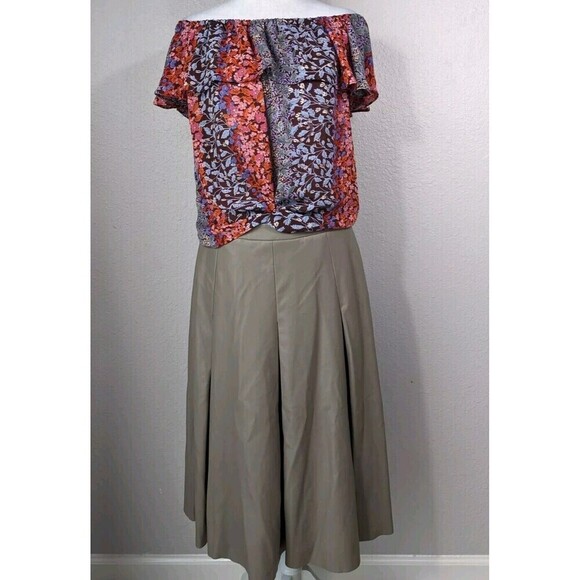 Anthropologie Maeve Floral Vallita Off-Shoulder Top Size Small Boho Blouse N39 - Picture 1 of 12